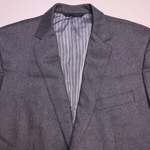 Banana Republic Blazer 38S Mens Flannel Wool Cashmere Surgeon's Dark Gray VGUC